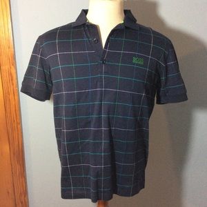 Men’s Hugo boss modern fit plaid polo